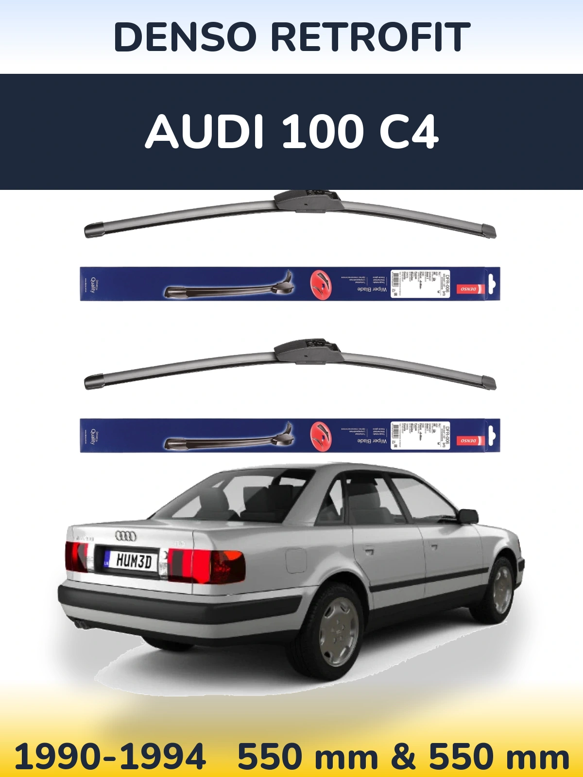 Torkarblad Denso Retrofit för Audi 100 C4