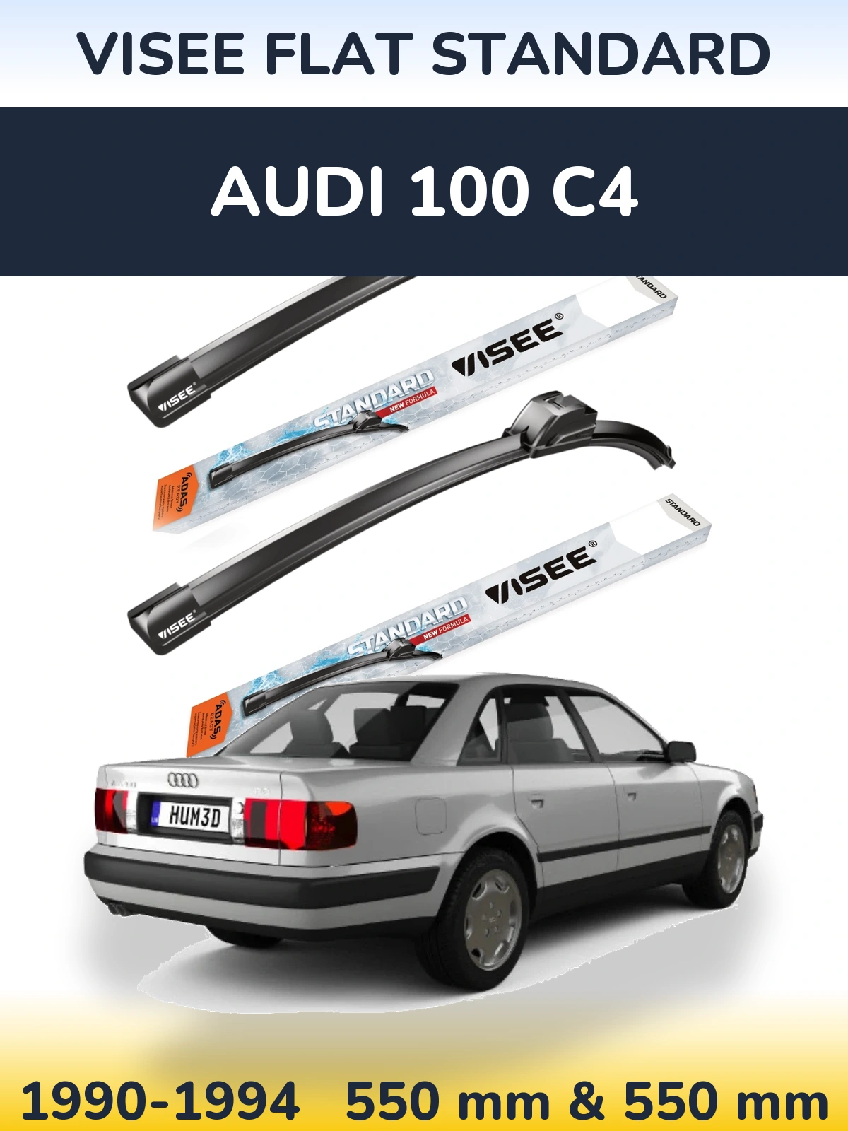 Torkarblad VISEE FLAT STANDARD för Audi 100 C4