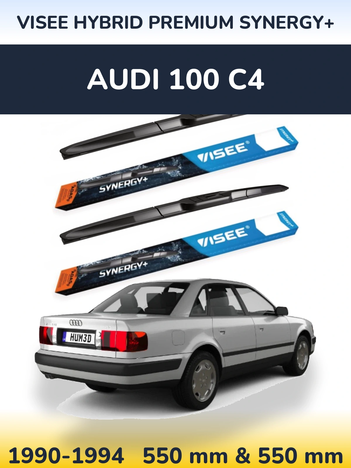 Torkarblad VISEE HYBRID PREMIUM SYNERGY+ för Audi 100 C4