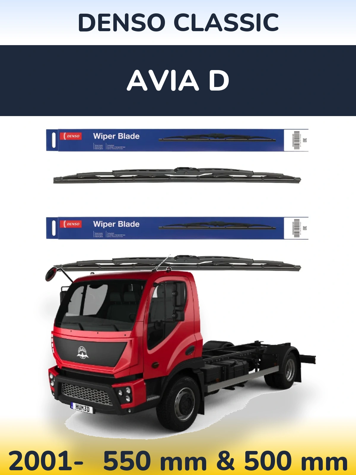 Torkarblad Denso Classic för Avia D