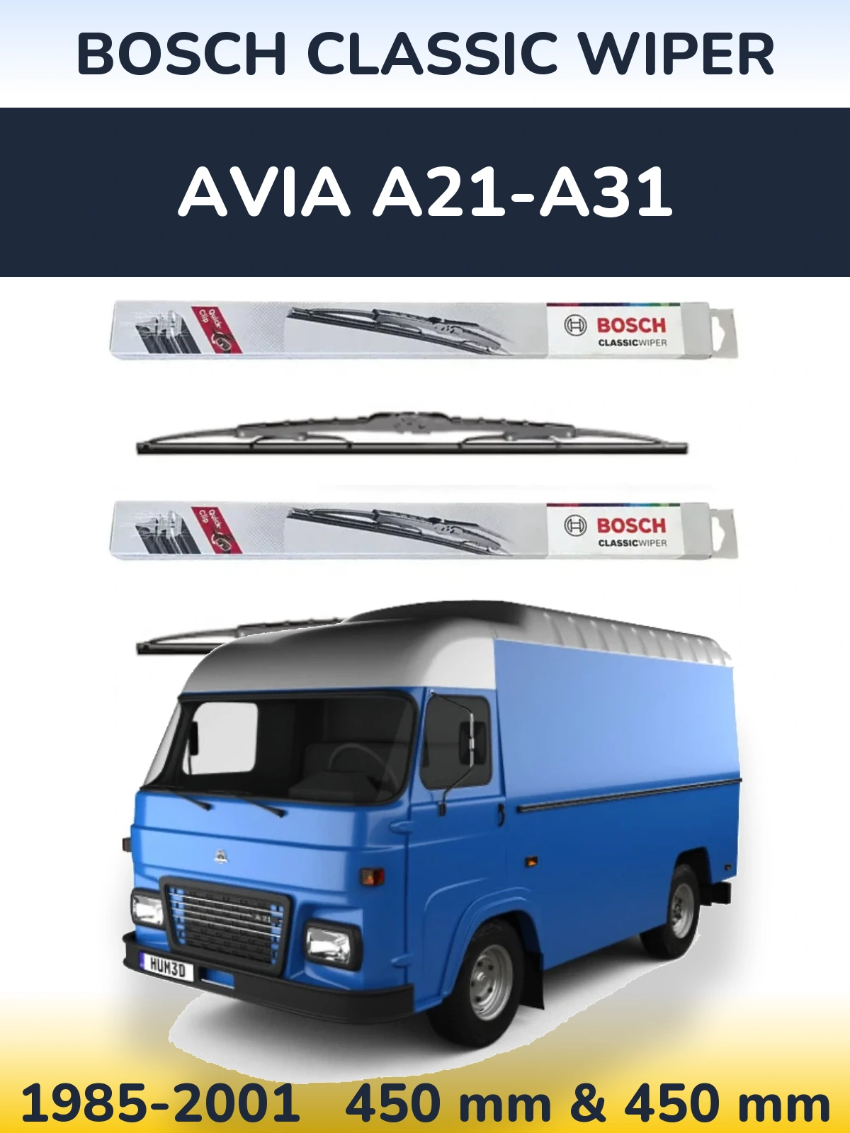 Torkarblad BOSCH Classic Wiper för Avia A21-A31