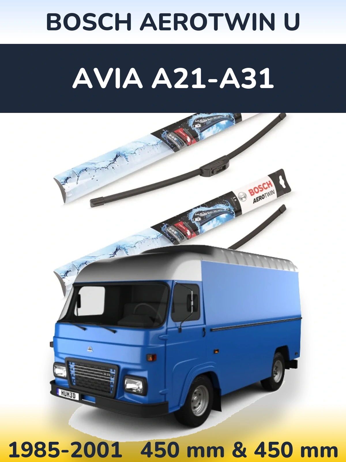 Torkarblad BOSCH AeroTwin U för Avia A21-A31