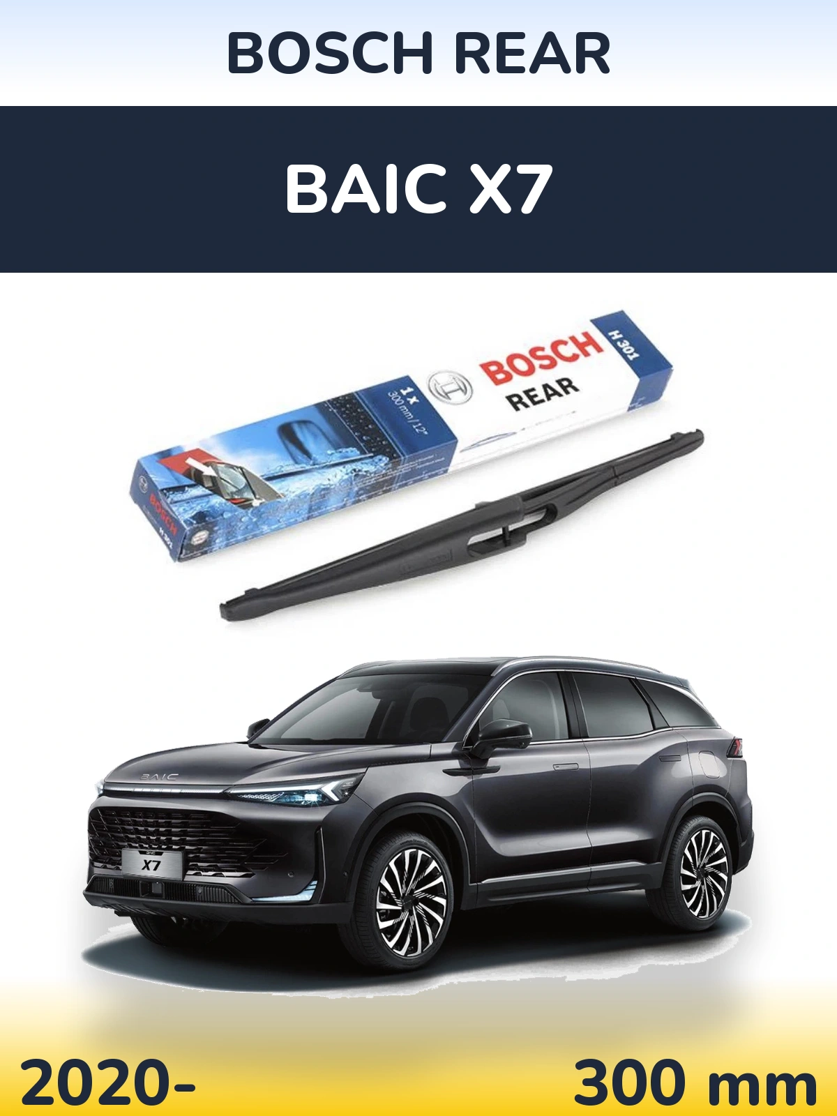 Torkarblad BOSCH Rear för BAIC X7