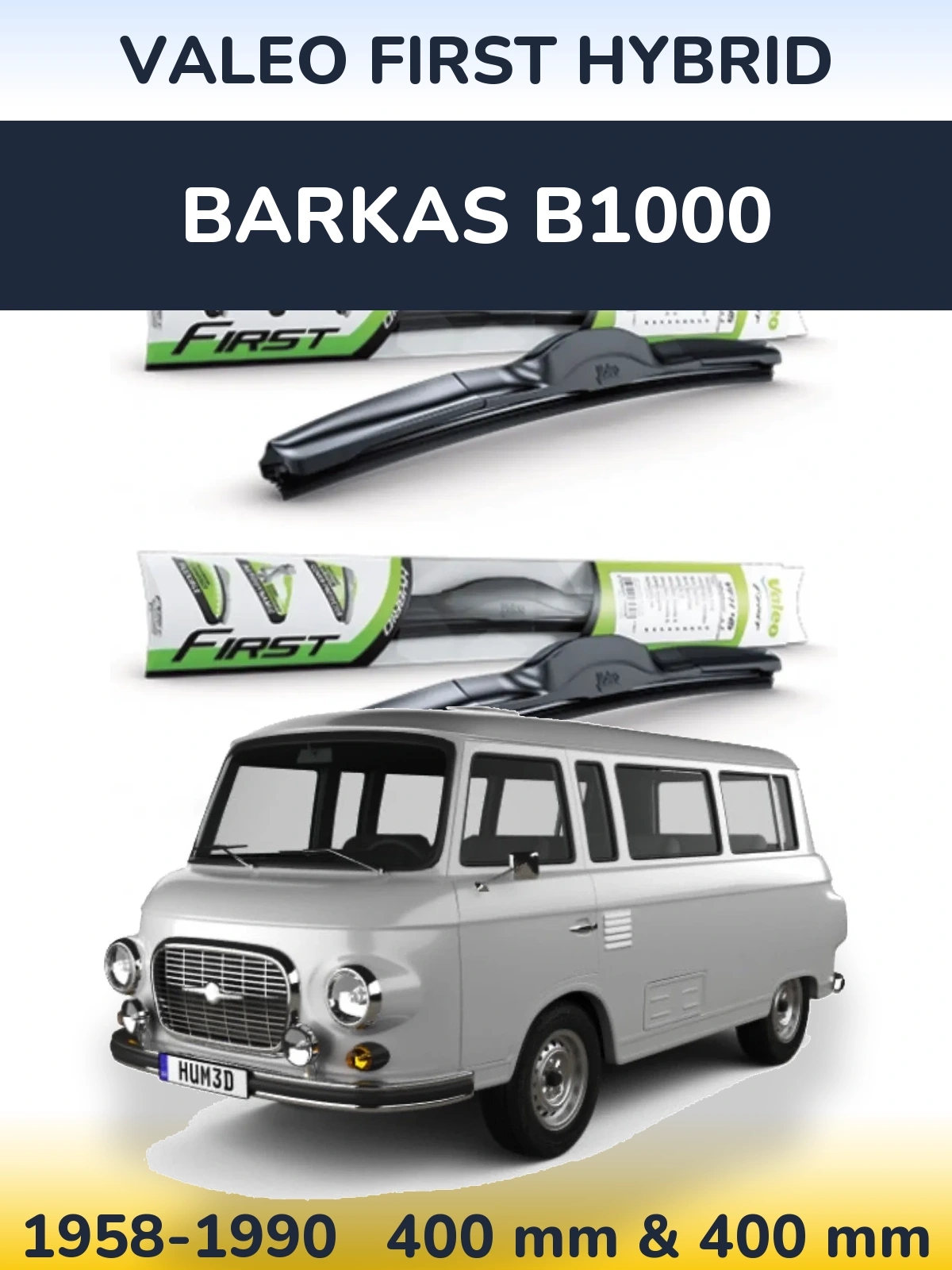 Torkarblad Valeo First Hybrid för Barkas B1000
