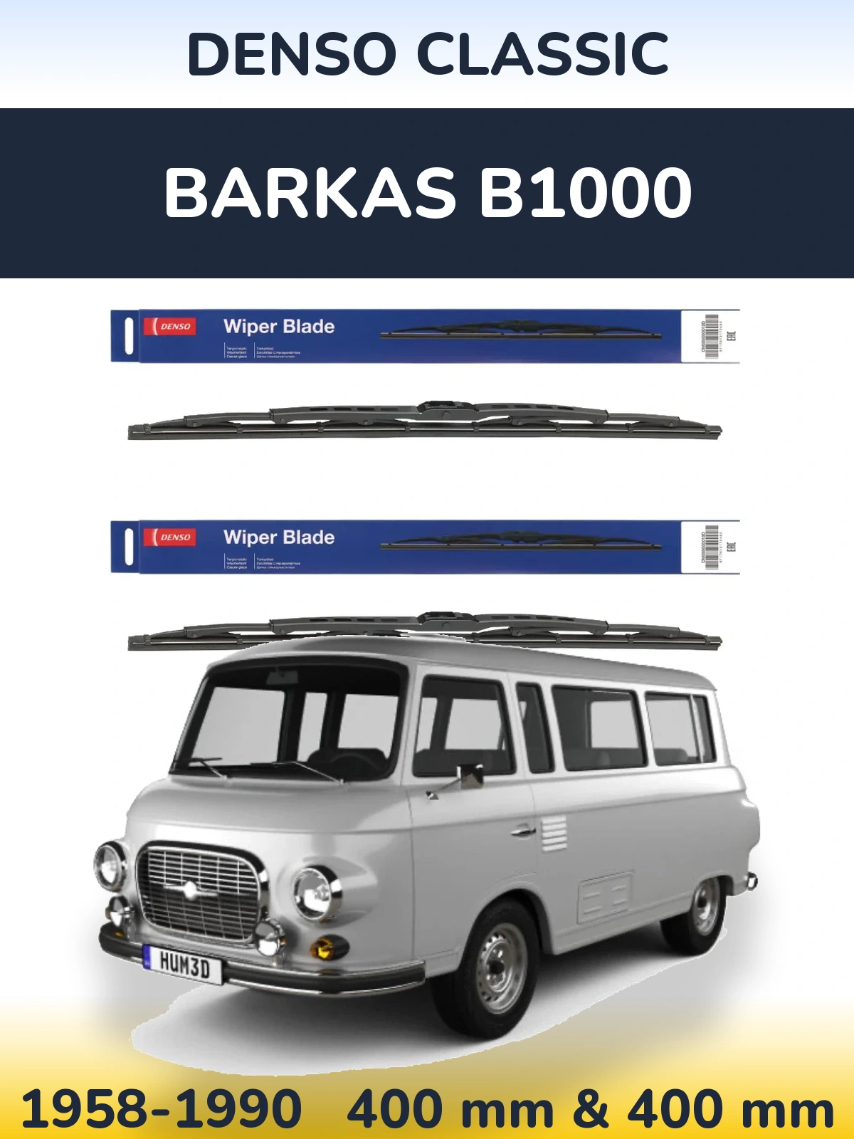 Torkarblad Denso Classic för Barkas B1000