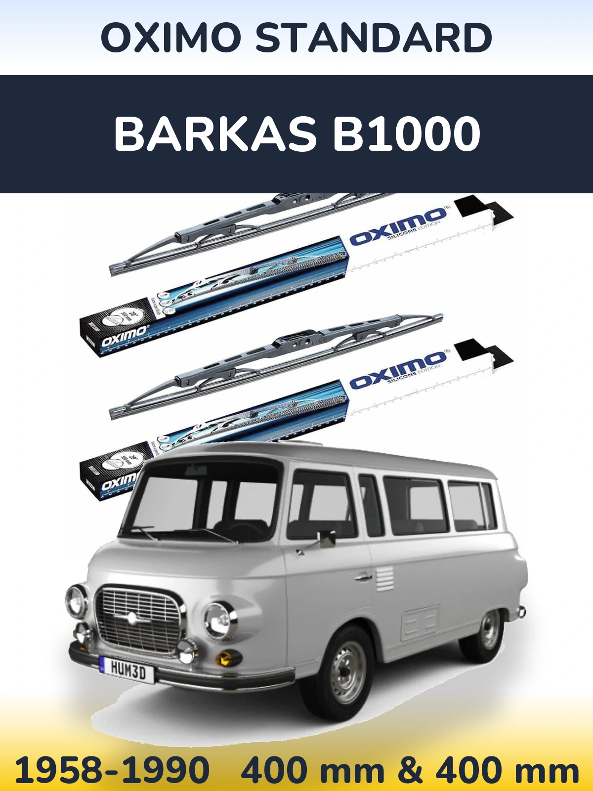 Torkarblad Oximo Standard för Barkas B1000
