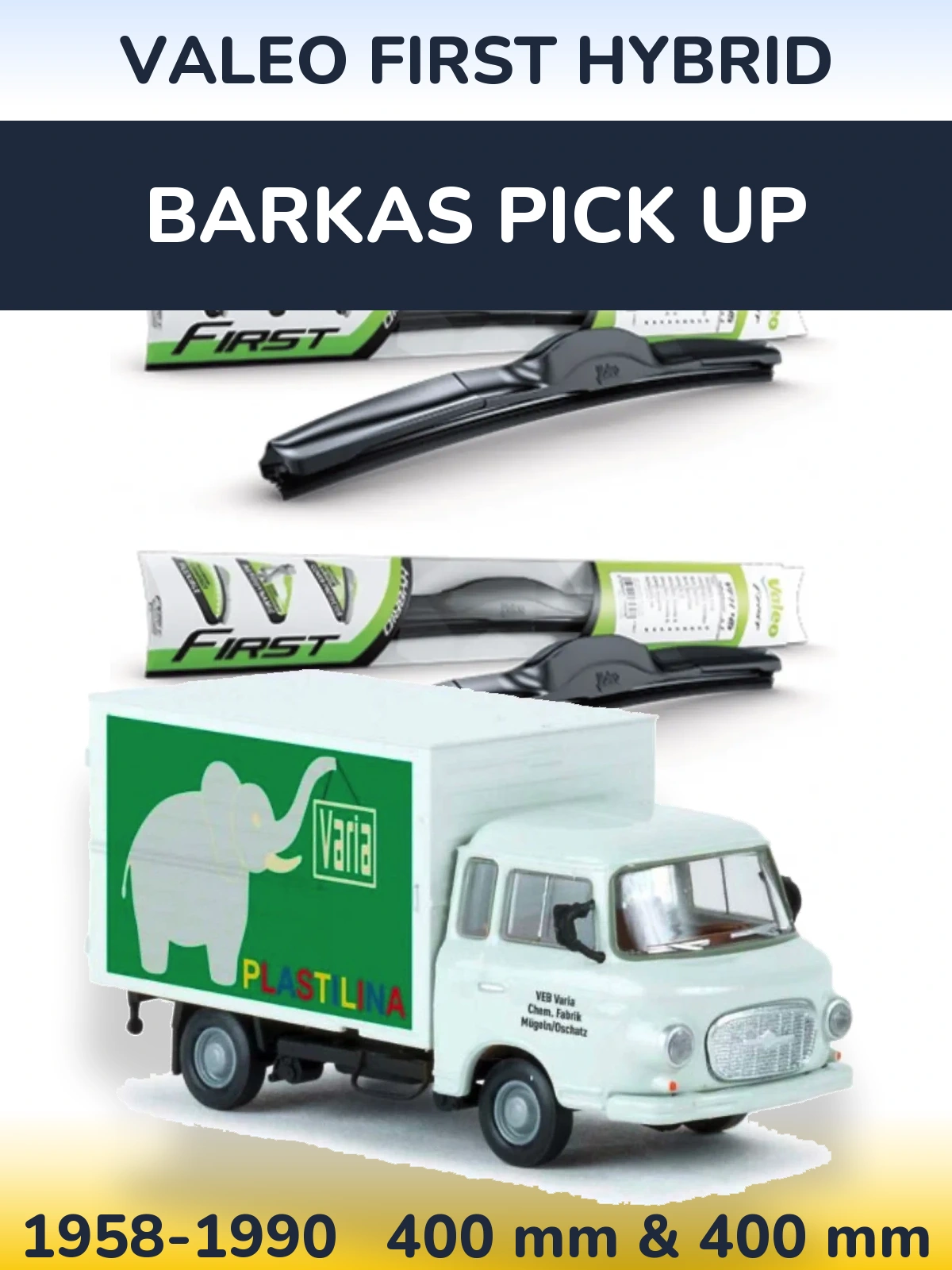 Torkarblad Valeo First Hybrid för Barkas Pick Up