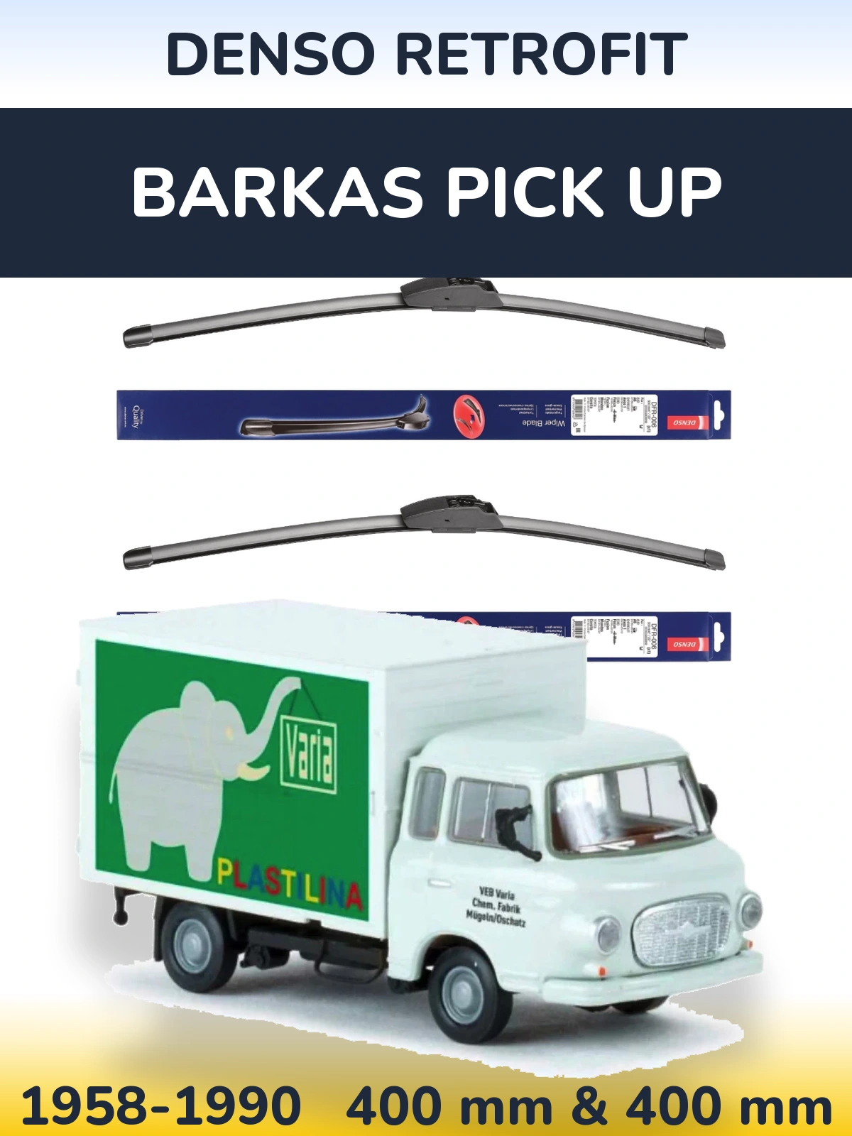 Torkarblad Denso Retrofit för Barkas Pick Up