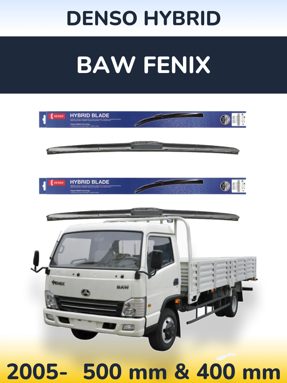 Torkarblad Denso Hybrid för BAW Fenix