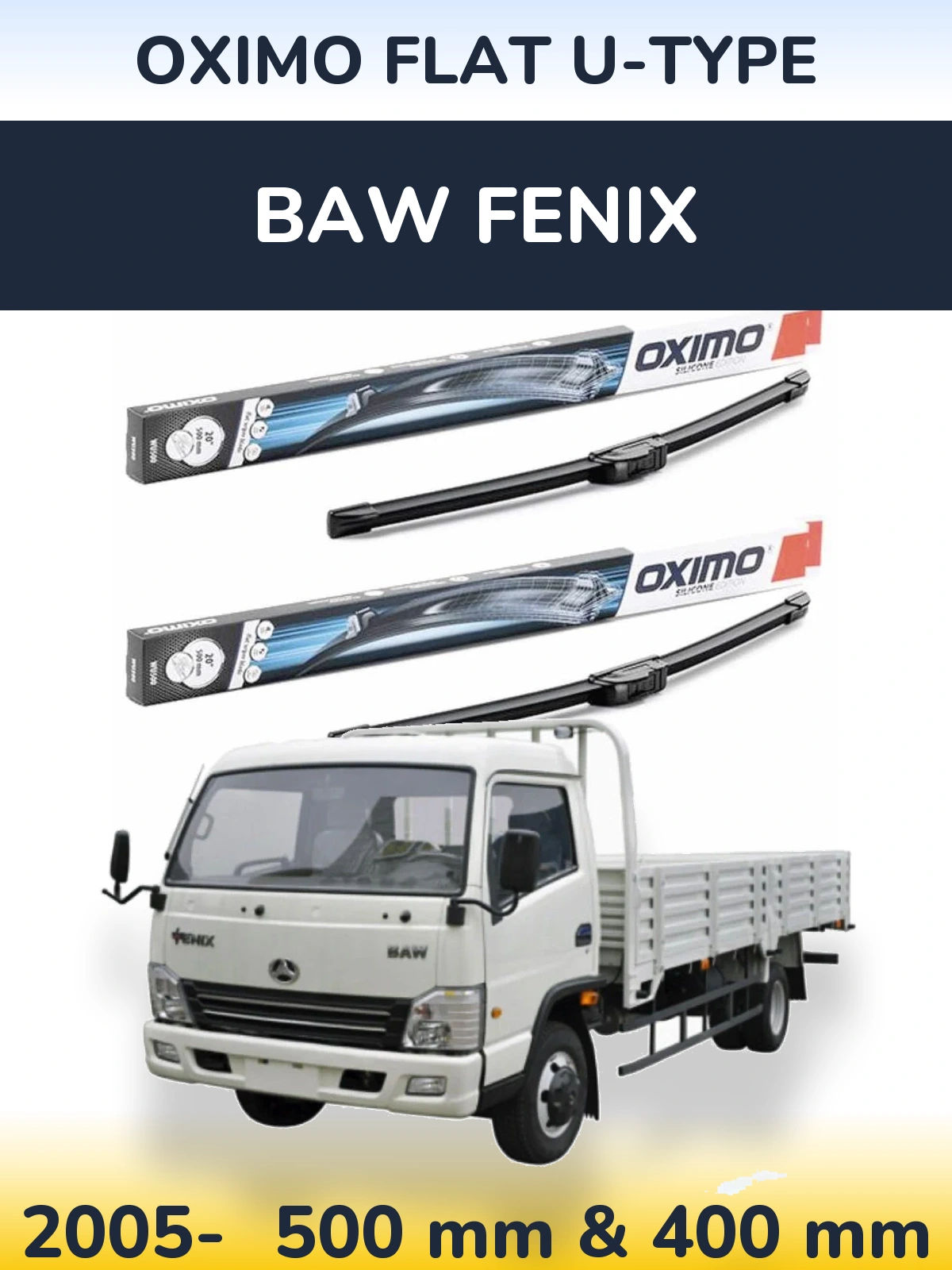 Torkarblad Oximo Flat U-type för BAW Fenix