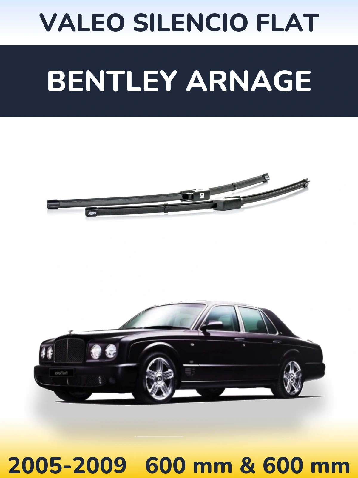 Torkarblad Valeo Silencio Flat för Bentley Arnage