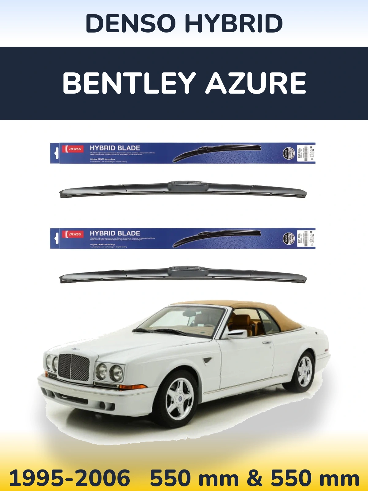 Torkarblad Denso Hybrid för Bentley Azure