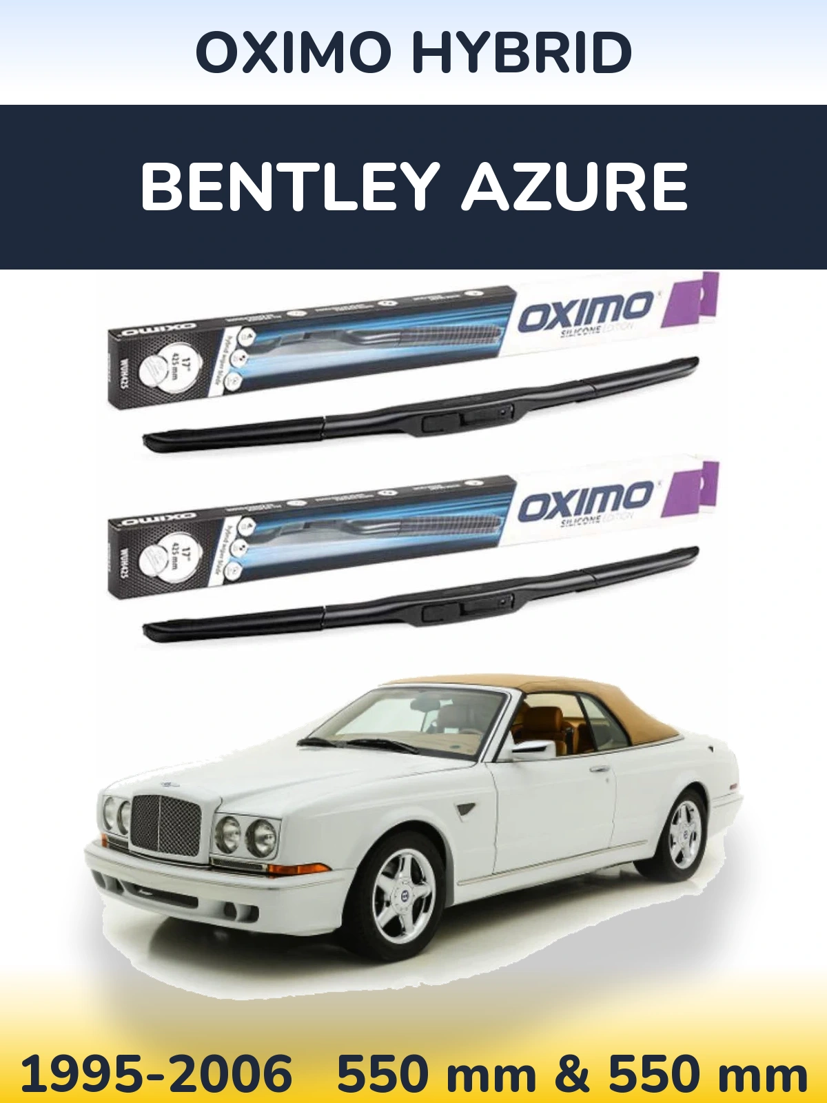 Torkarblad Oximo Hybrid för Bentley Azure