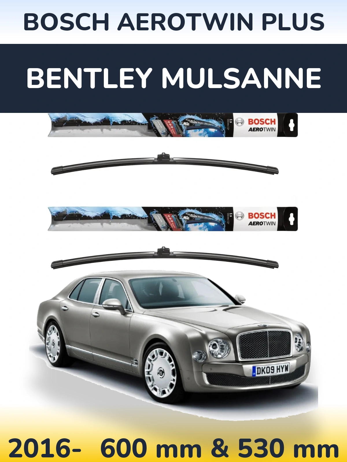 Torkarblad BOSCH AeroTwin Plus för Bentley Mulsanne