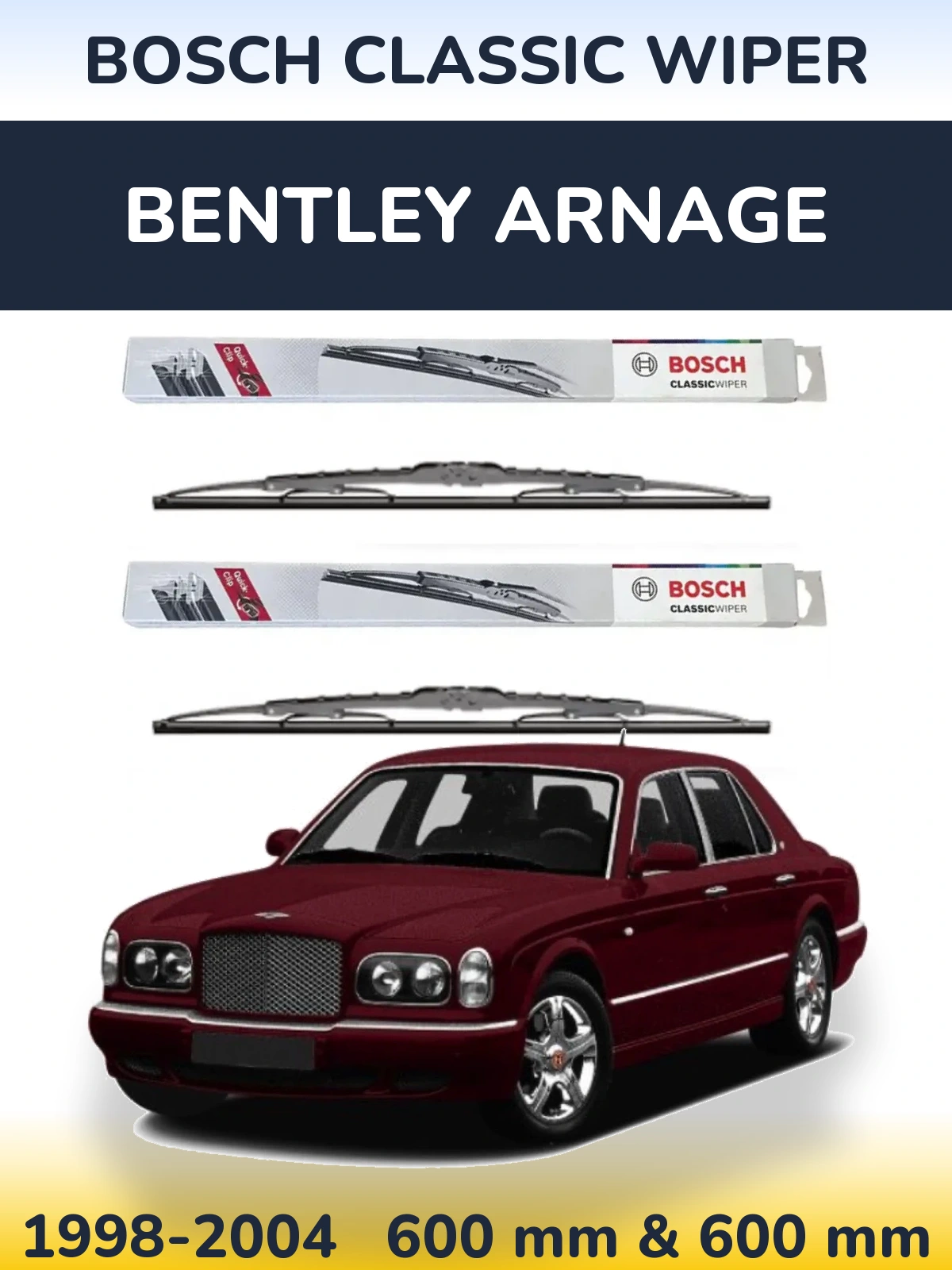 Torkarblad BOSCH Classic Wiper för Bentley Arnage