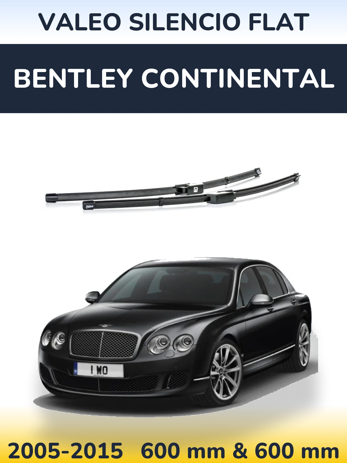 Torkarblad Valeo Silencio Flat för Bentley Continental