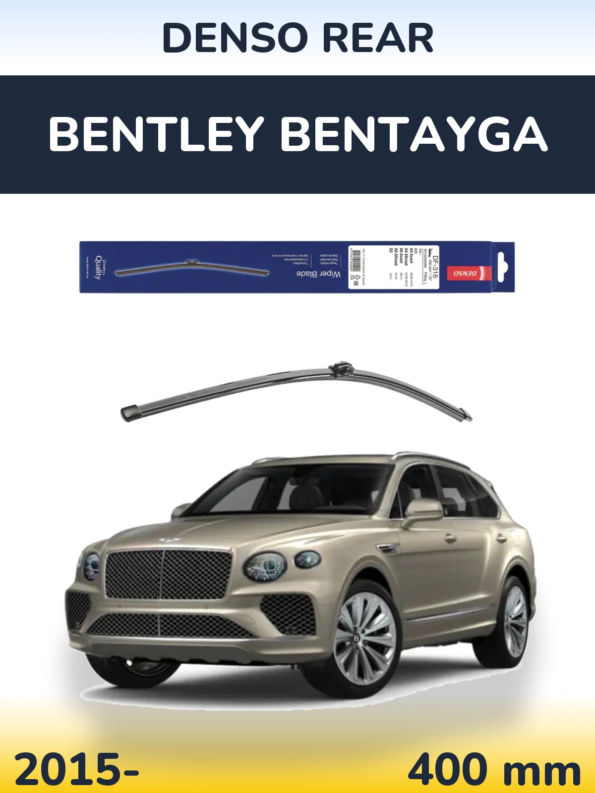 Torkarblad Denso Rear för Bentley Bentayga