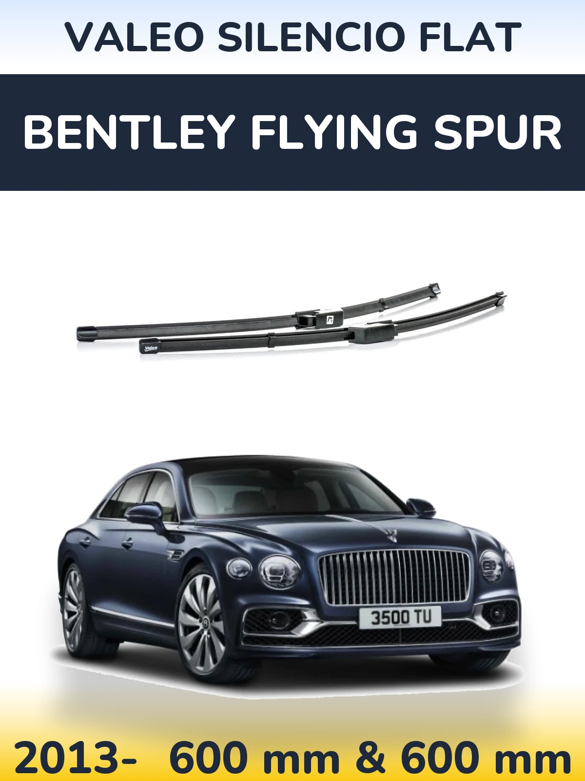 Torkarblad Valeo Silencio Flat för Bentley Flying Spur