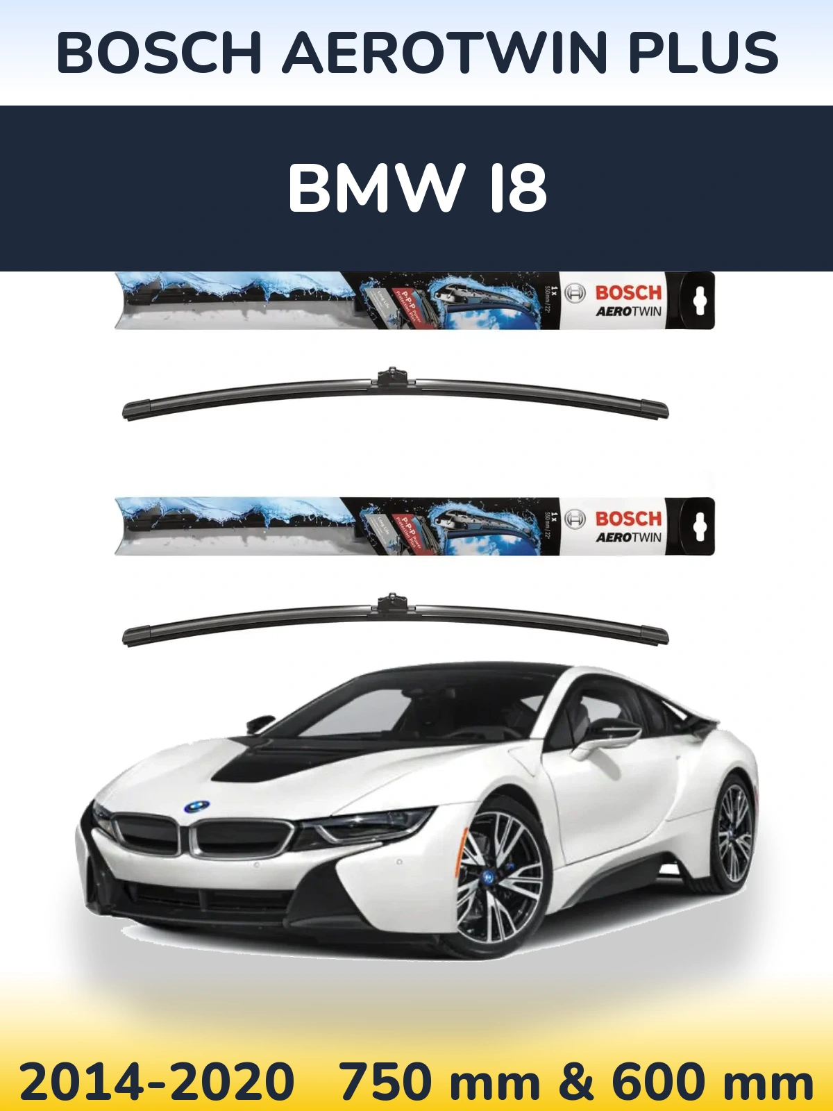 Torkarblad BOSCH AeroTwin Plus för BMW i8