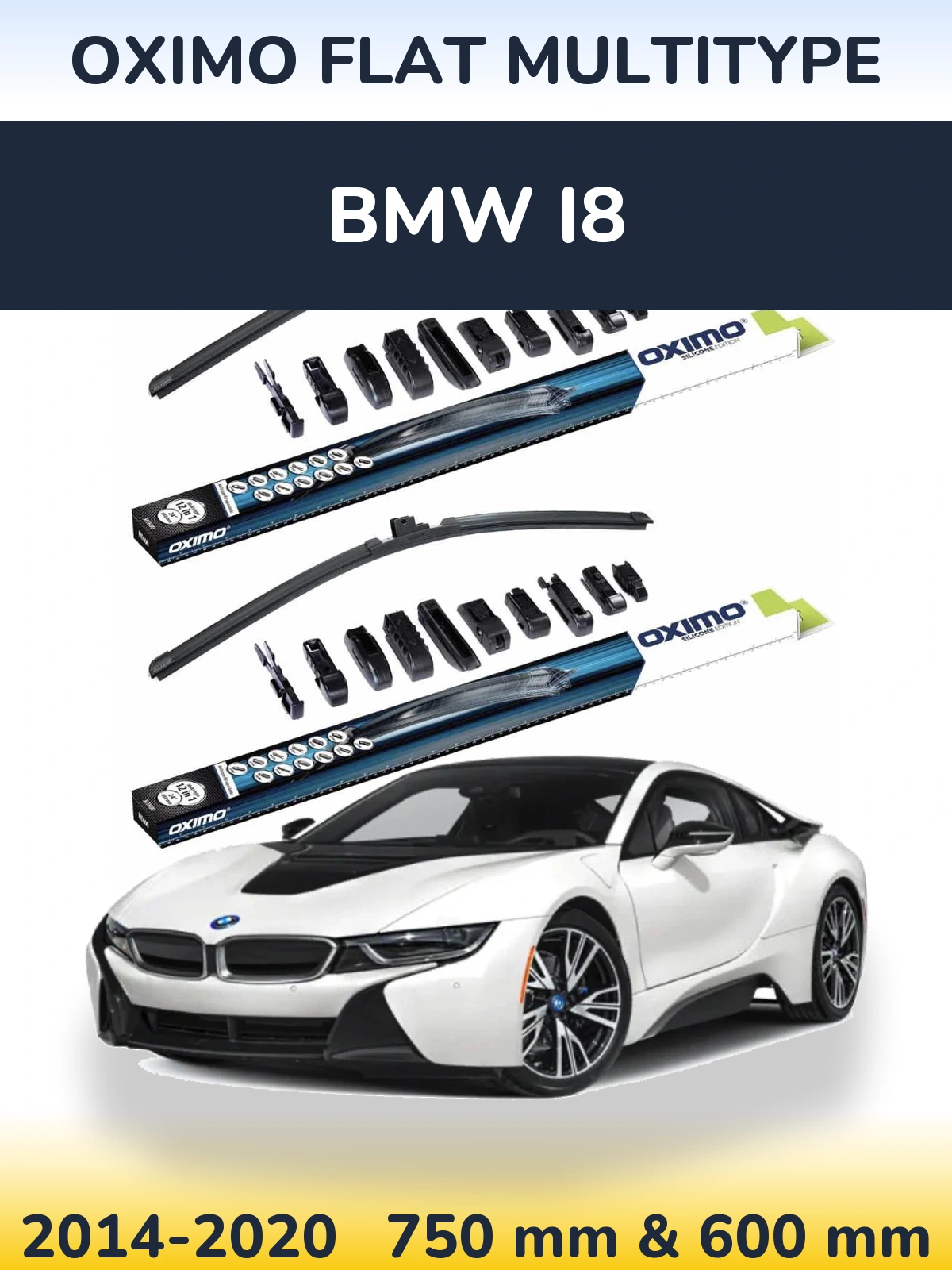 Torkarblad Oximo Flat MultiType för BMW i8