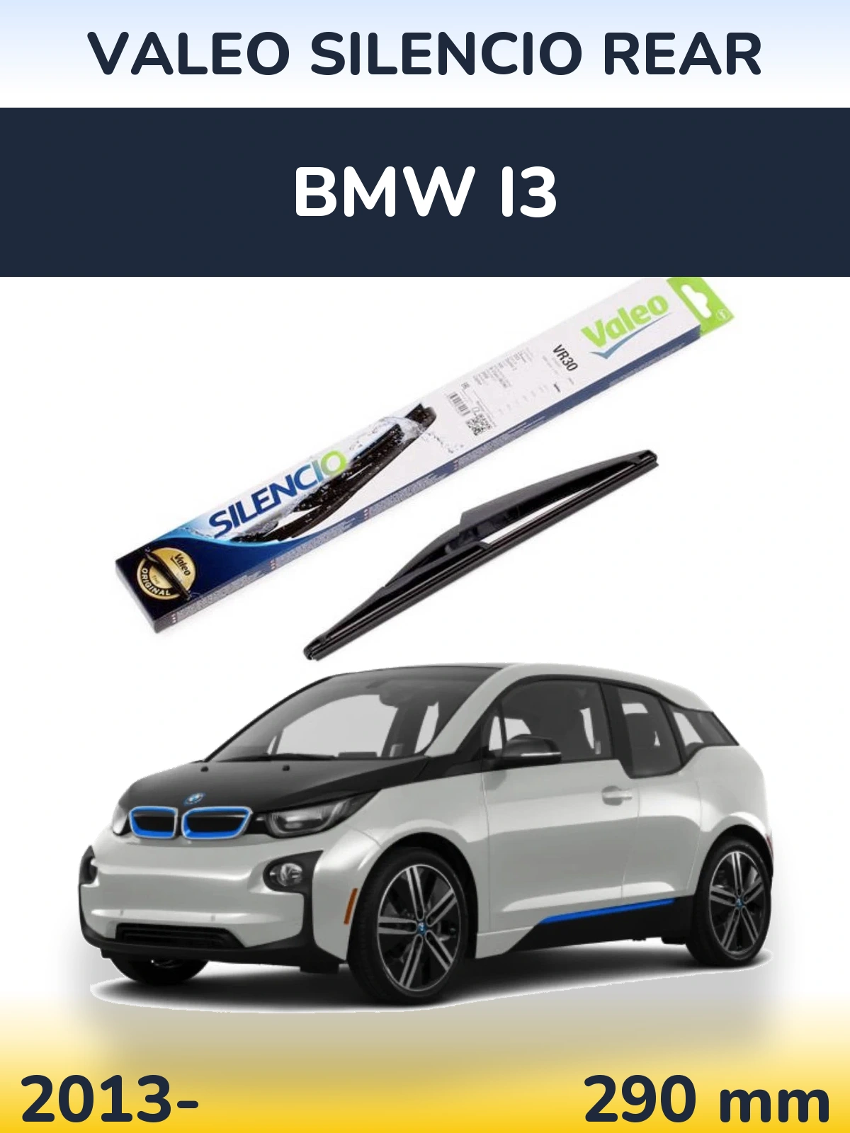 Torkarblad Valeo Silencio Rear för BMW i3