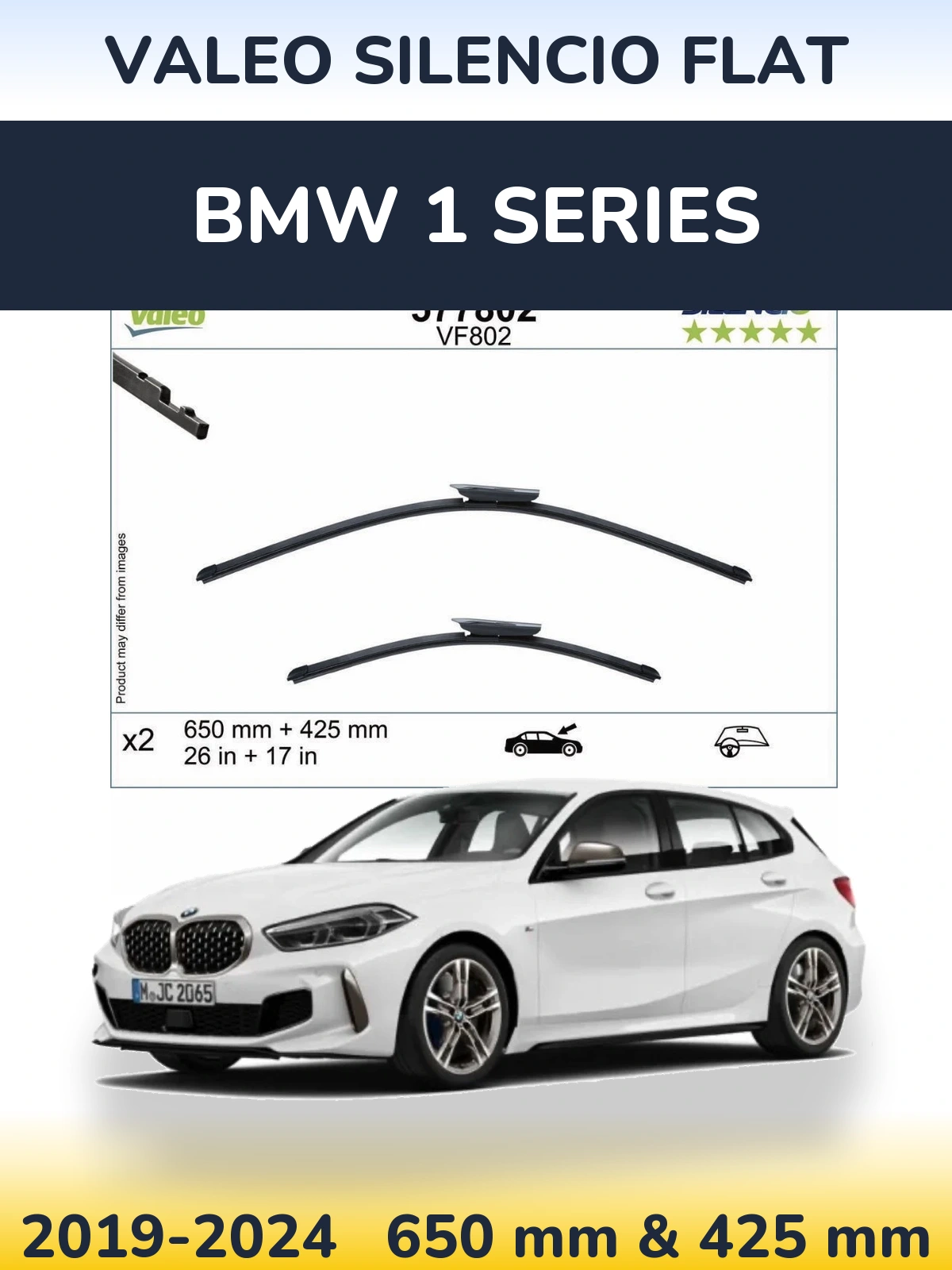 Torkarblad Valeo Silencio Flat för BMW 1 Series