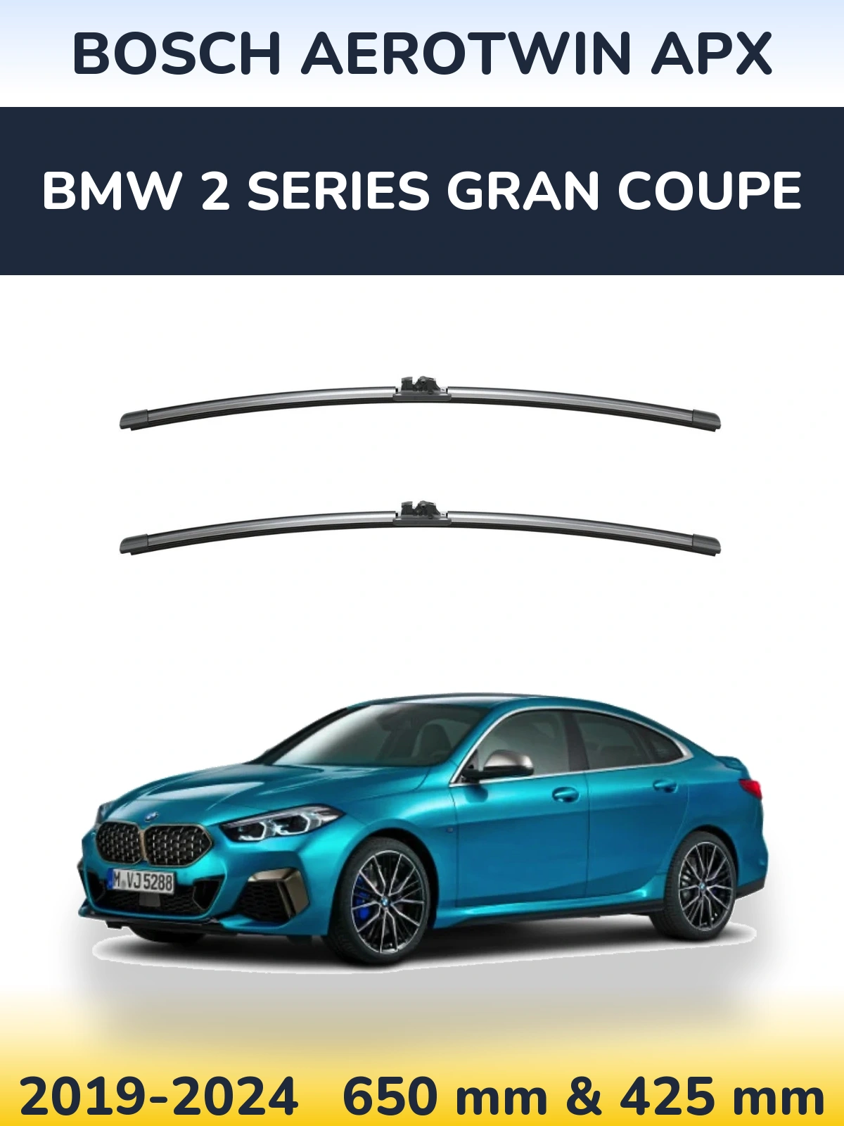 Torkarblad BOSCH AeroTwin APX för BMW 2 Series Gran Coupe
