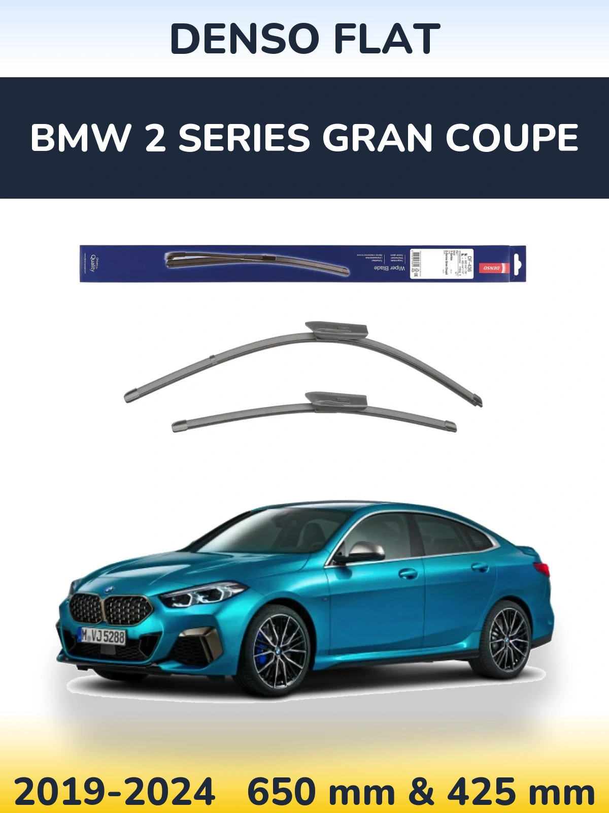 Torkarblad Denso Flat för BMW 2 Series Gran Coupe