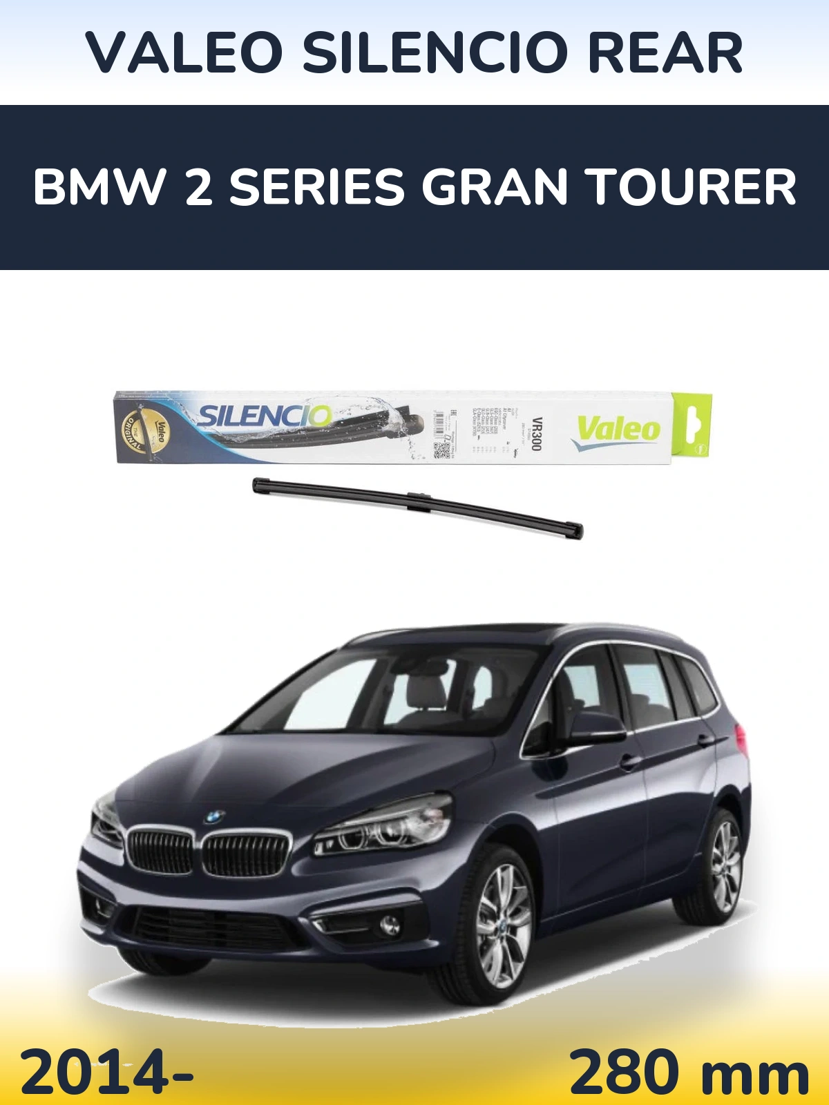 Torkarblad Valeo Silencio Rear för BMW 2 Series Gran Tourer