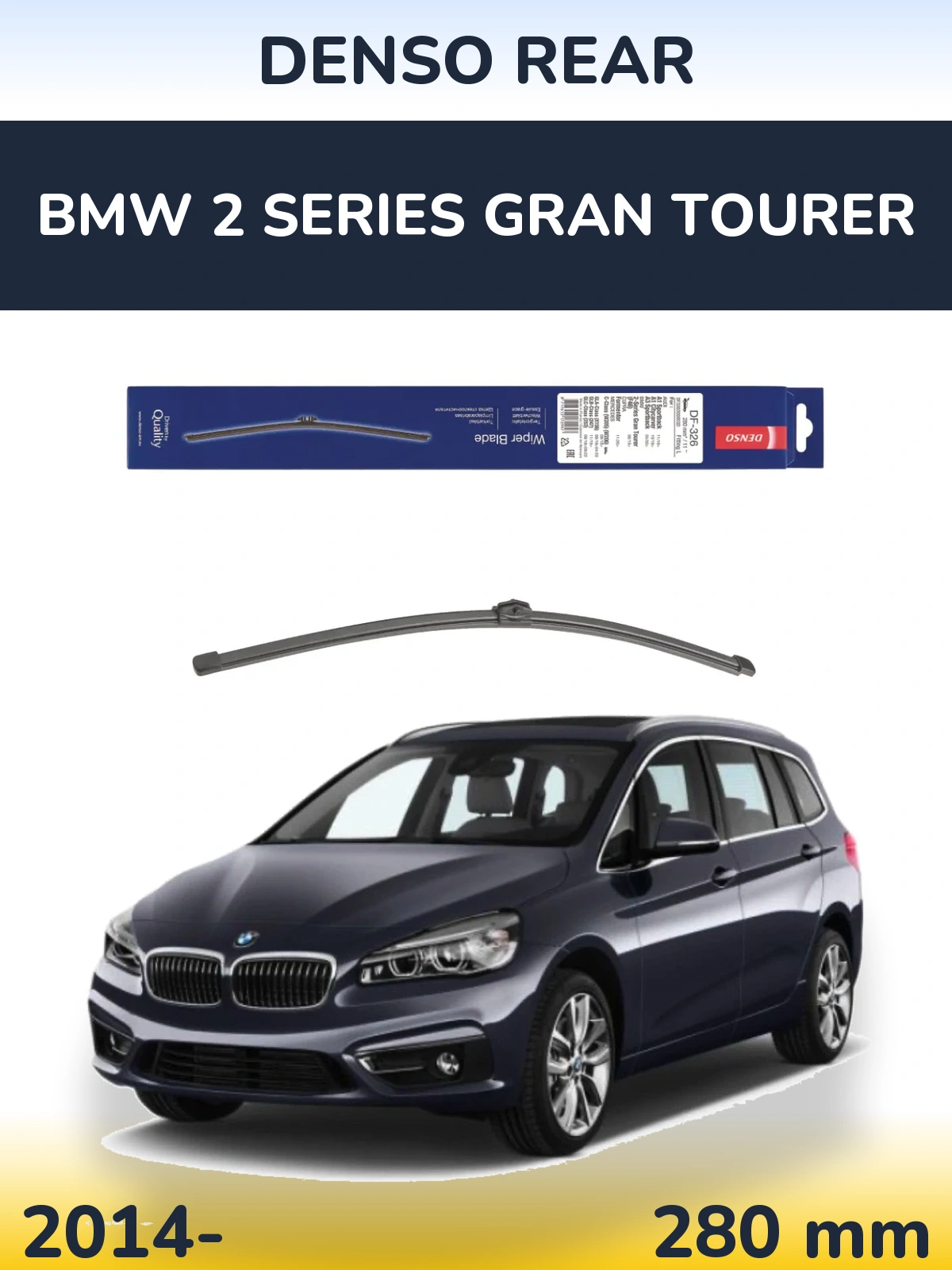 Torkarblad Denso Rear för BMW 2 Series Gran Tourer
