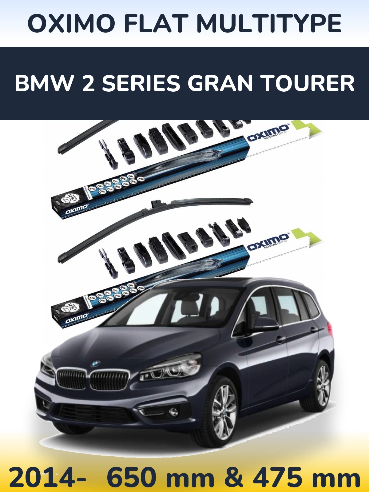Torkarblad Oximo Flat MultiType för BMW 2 Series Gran Tourer