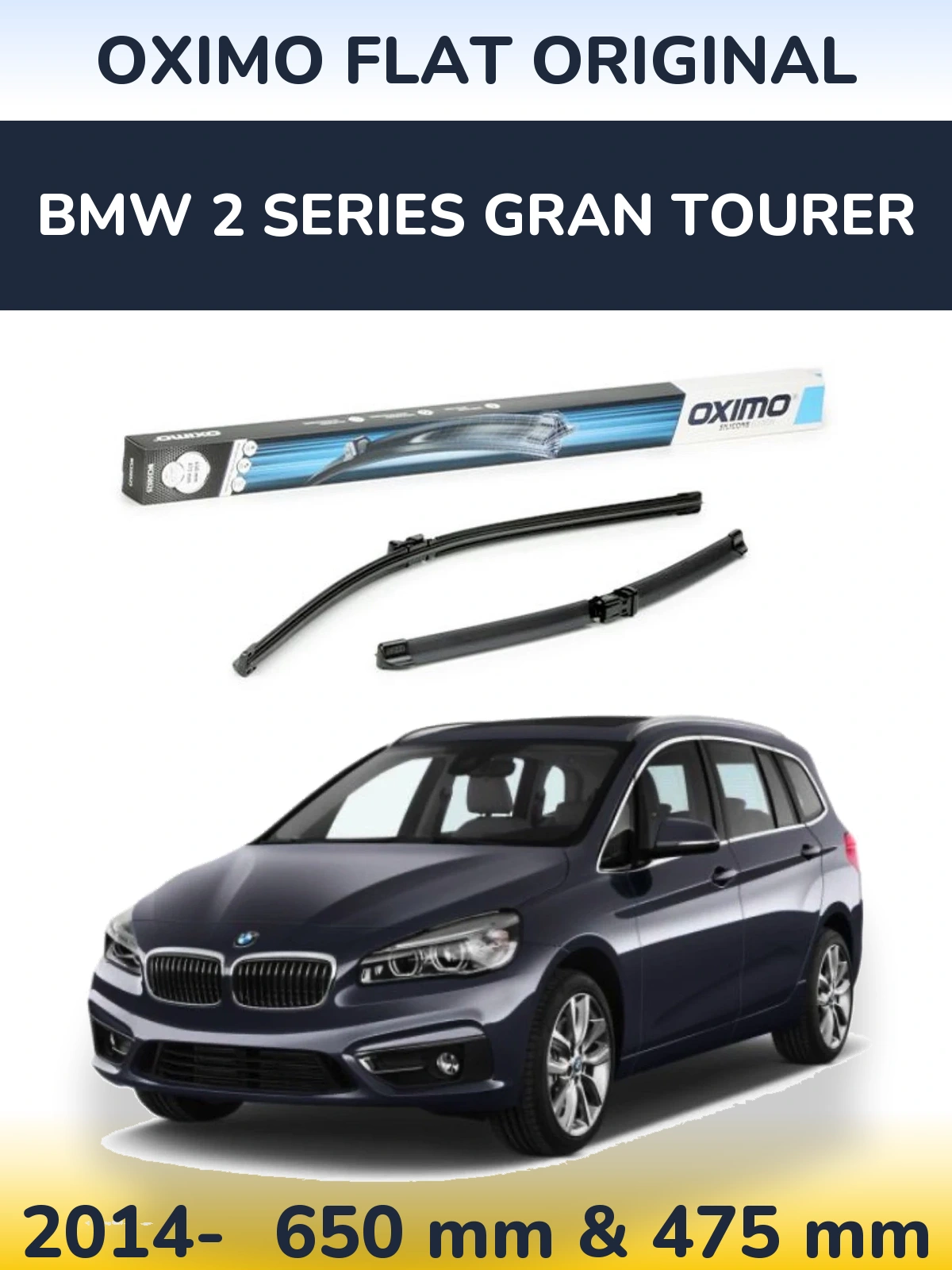 Torkarblad Oximo Flat Original för BMW 2 Series Gran Tourer