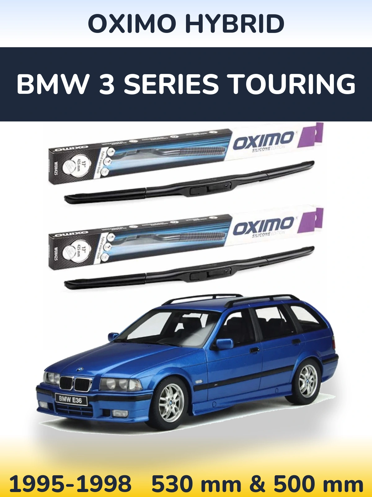 Torkarblad Oximo Hybrid för BMW 3 Series Touring