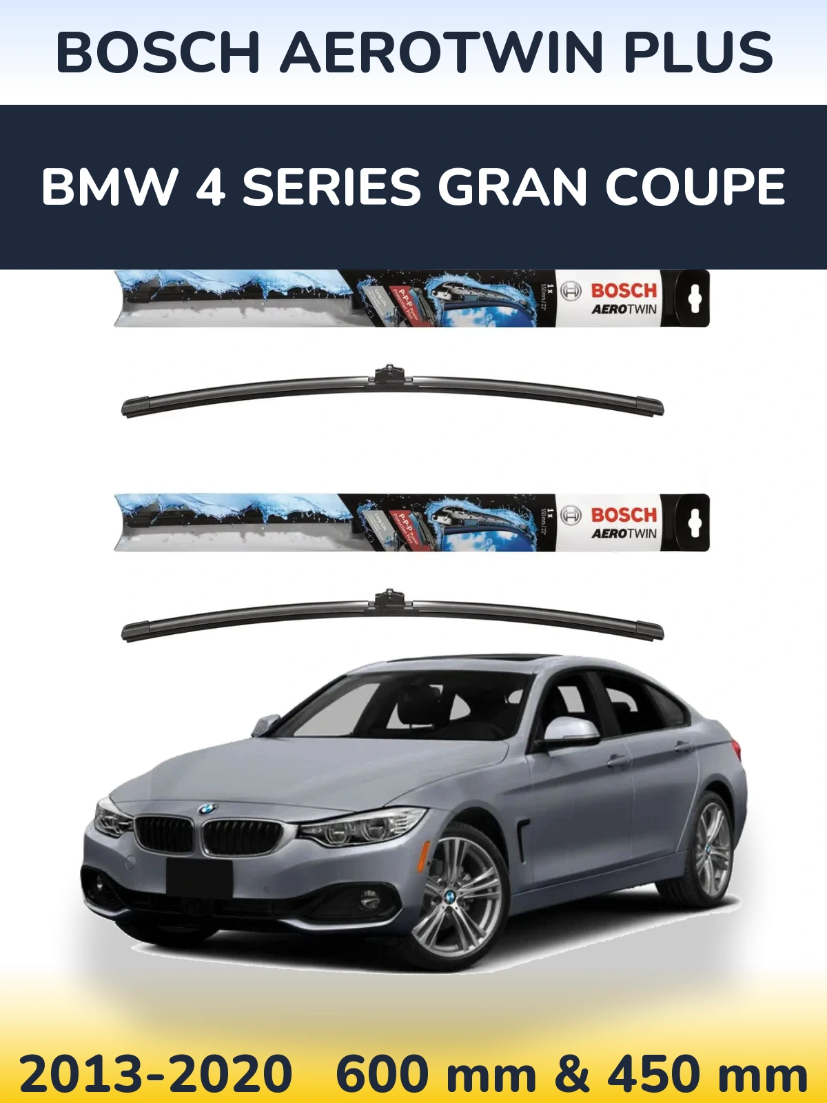 Torkarblad BOSCH AeroTwin Plus för BMW 4 Series Gran Coupe