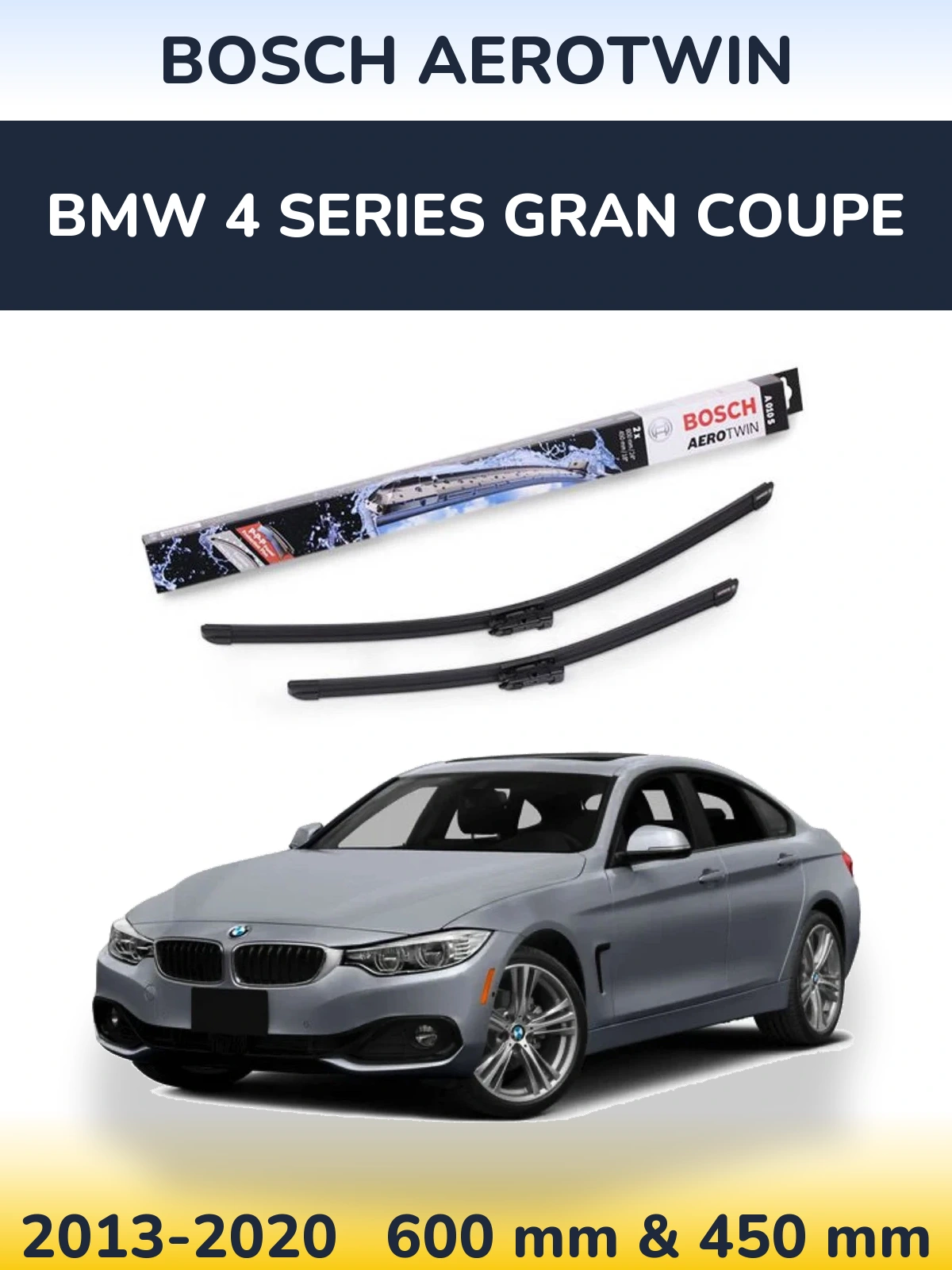 Torkarblad BOSCH AeroTwin för BMW 4 Series Gran Coupe