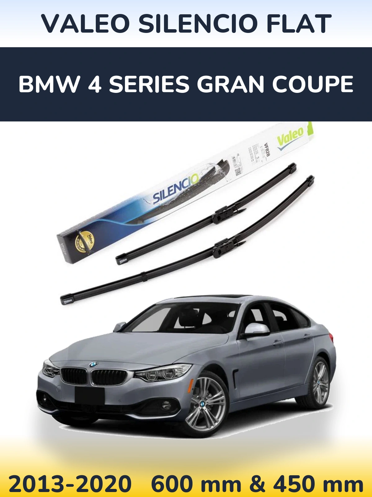 Torkarblad Valeo Silencio Flat för BMW 4 Series Gran Coupe