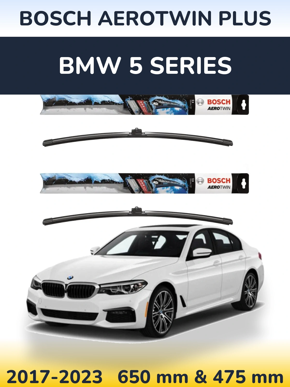 Torkarblad BOSCH AeroTwin Plus för BMW 5 Series