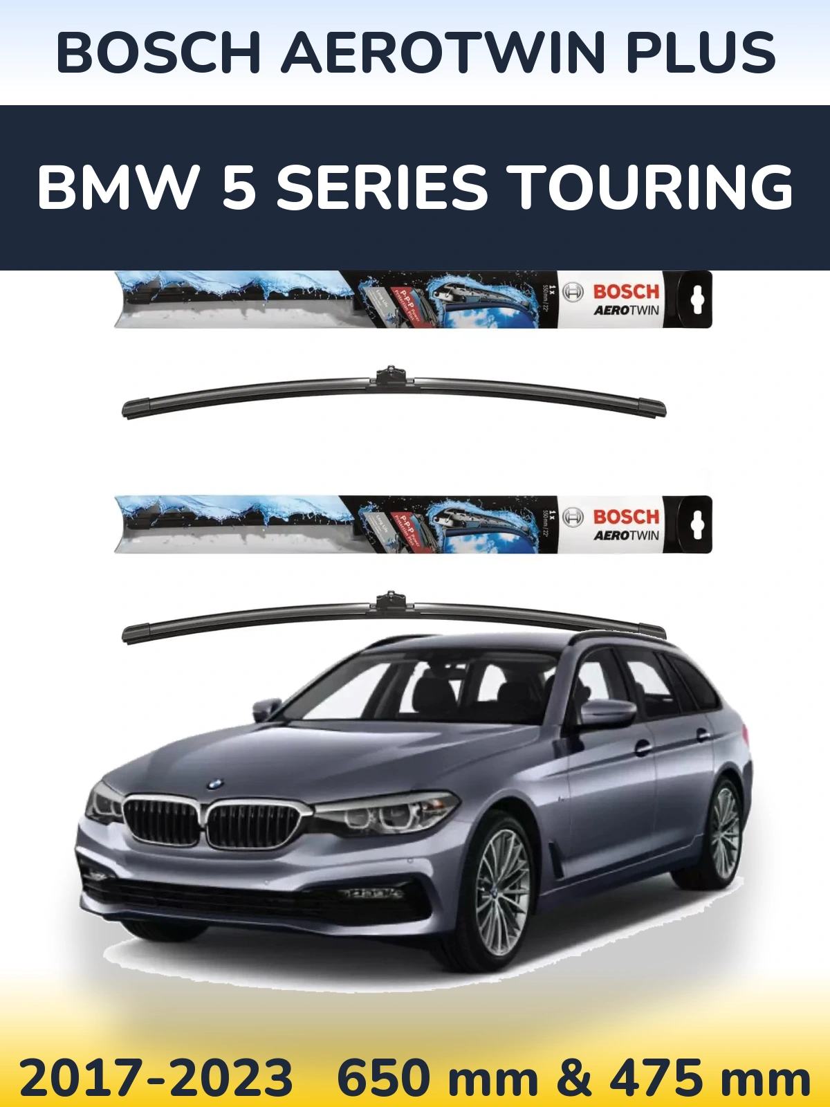 Torkarblad BOSCH AeroTwin Plus för BMW 5 Series Touring