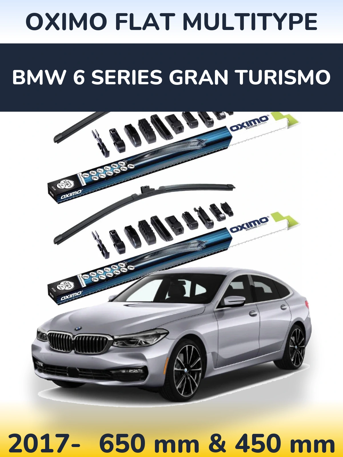 Torkarblad Oximo Flat MultiType för BMW 6 Series Gran Turismo