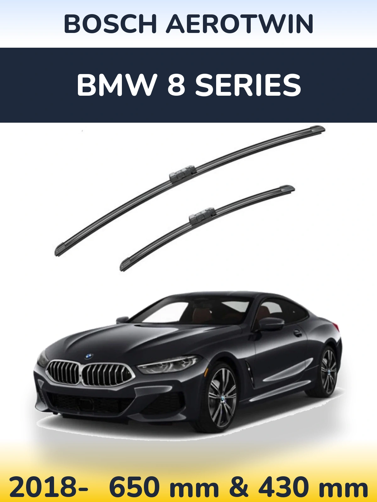 Torkarblad BOSCH AeroTwin för BMW 8 Series
