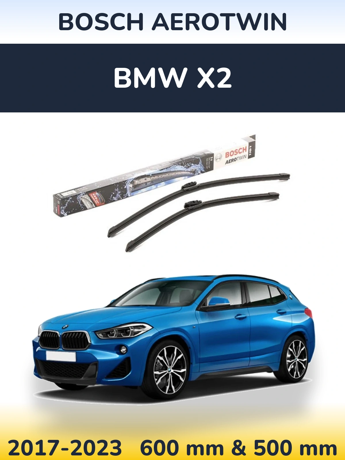 Torkarblad BOSCH AeroTwin för BMW X2