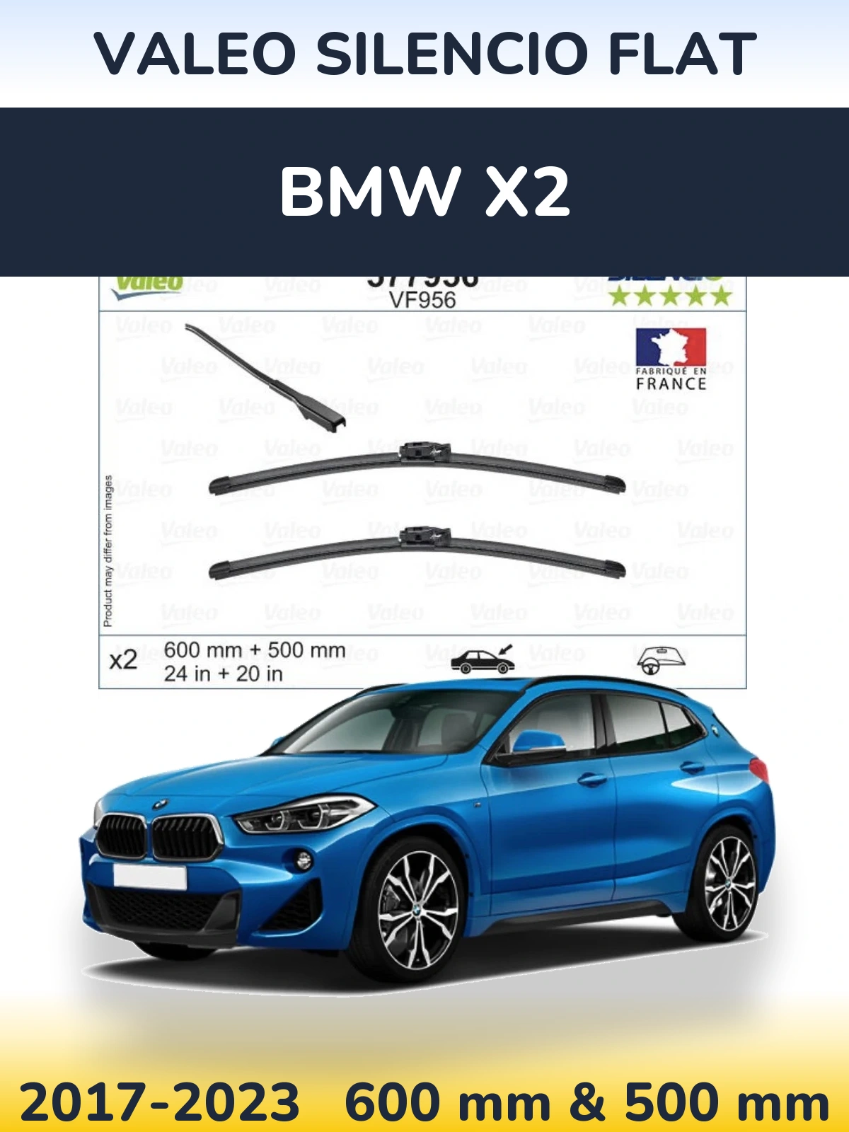 Torkarblad Valeo Silencio Flat för BMW X2