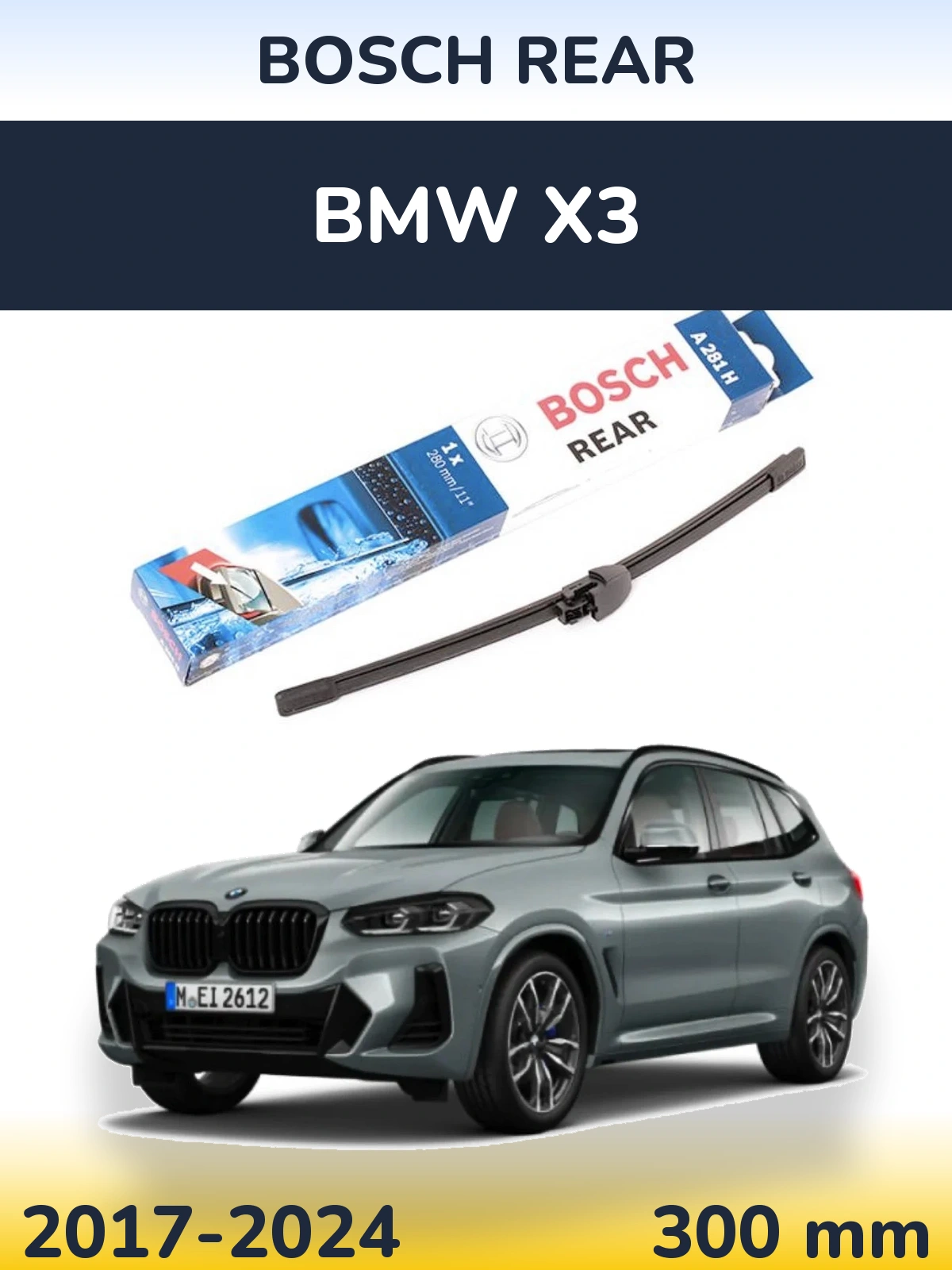 Torkarblad BOSCH Rear för BMW X3
