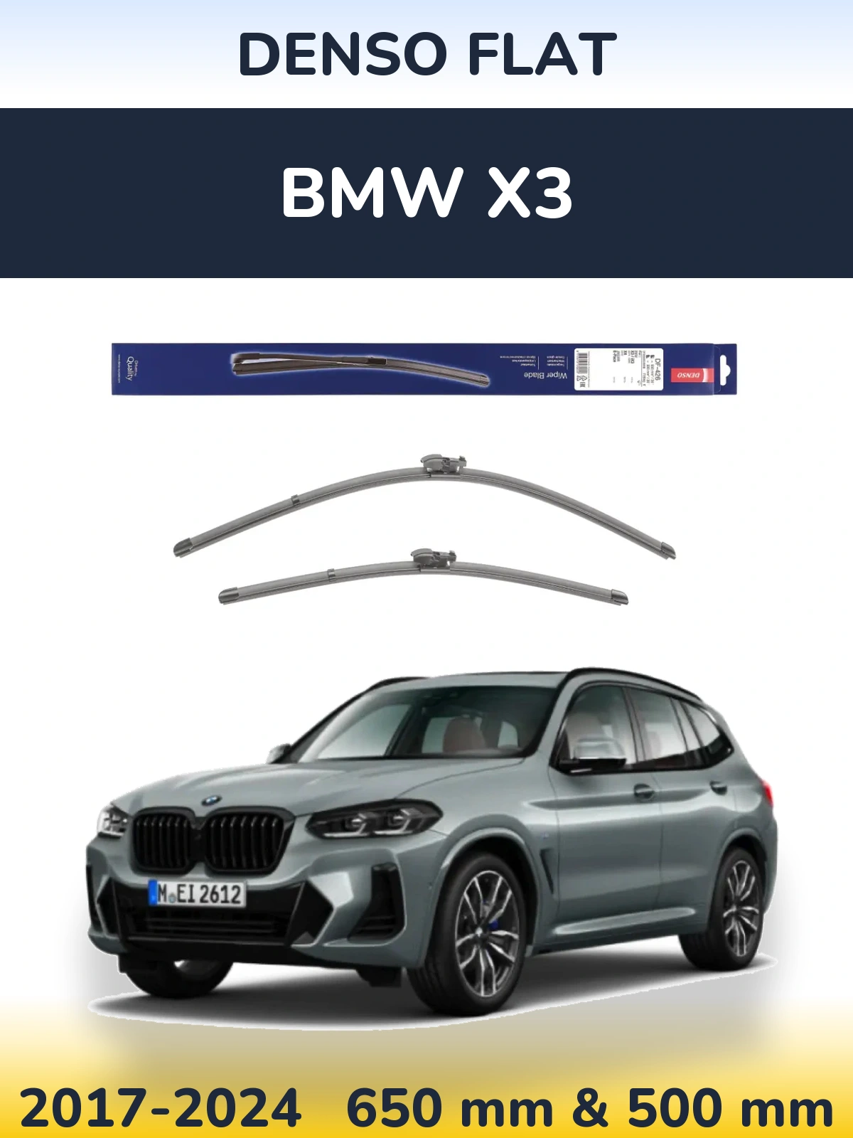 Torkarblad Denso Flat för BMW X3