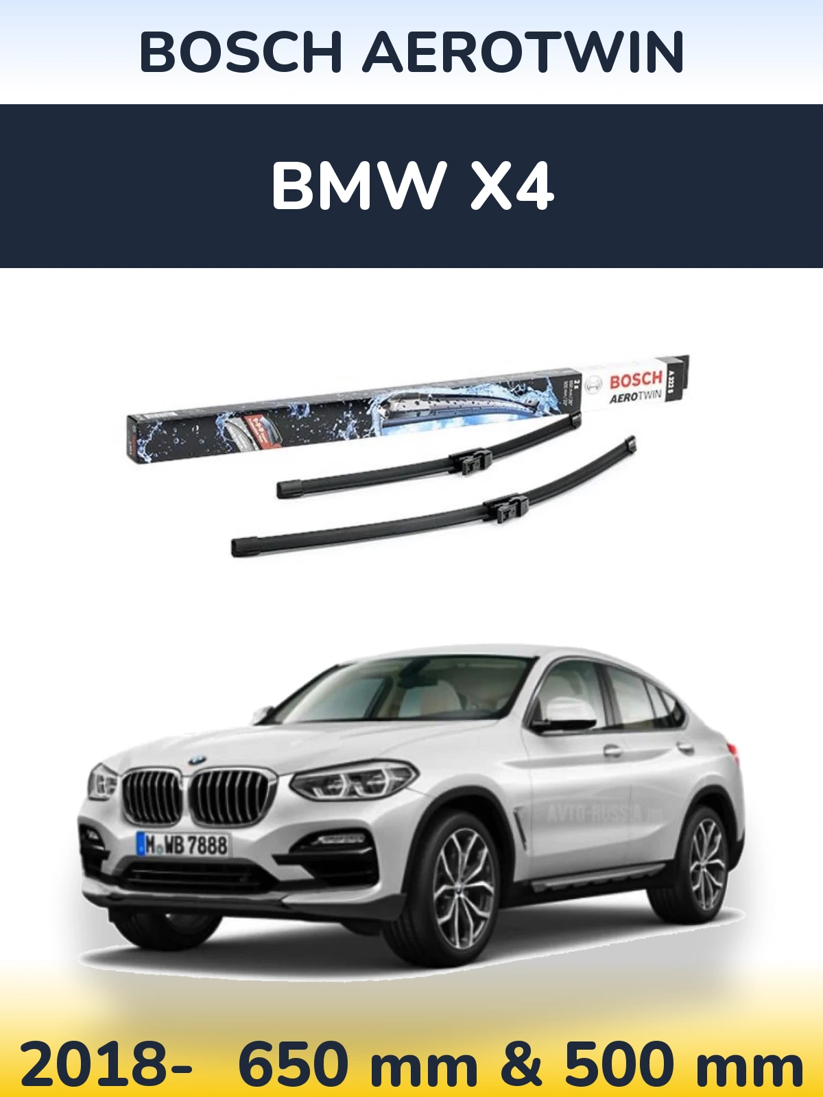 Torkarblad BOSCH AeroTwin för BMW X4