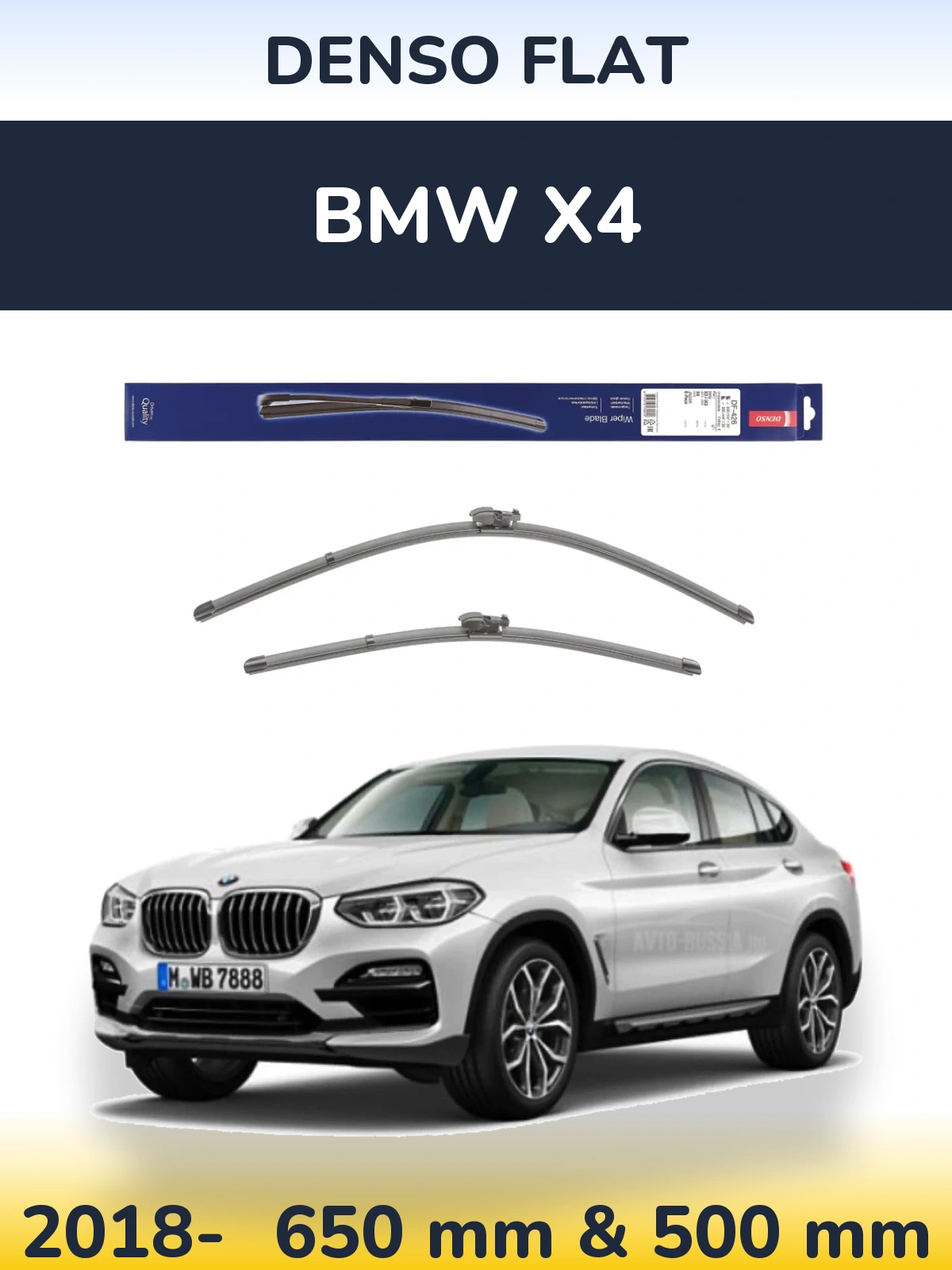 Torkarblad Denso Flat för BMW X4