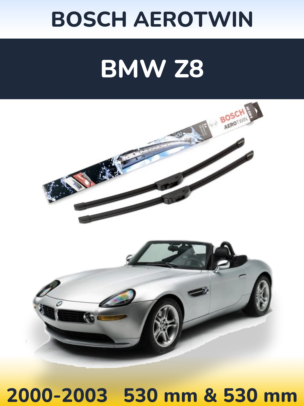 Torkarblad BOSCH AeroTwin för BMW Z8