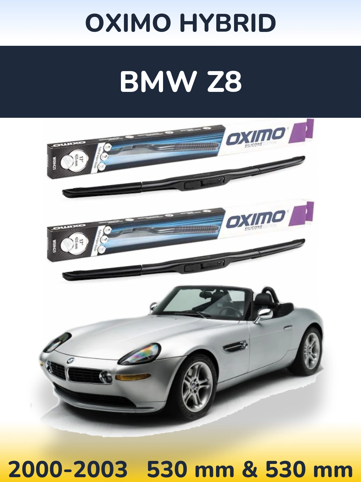 Torkarblad Oximo Hybrid för BMW Z8