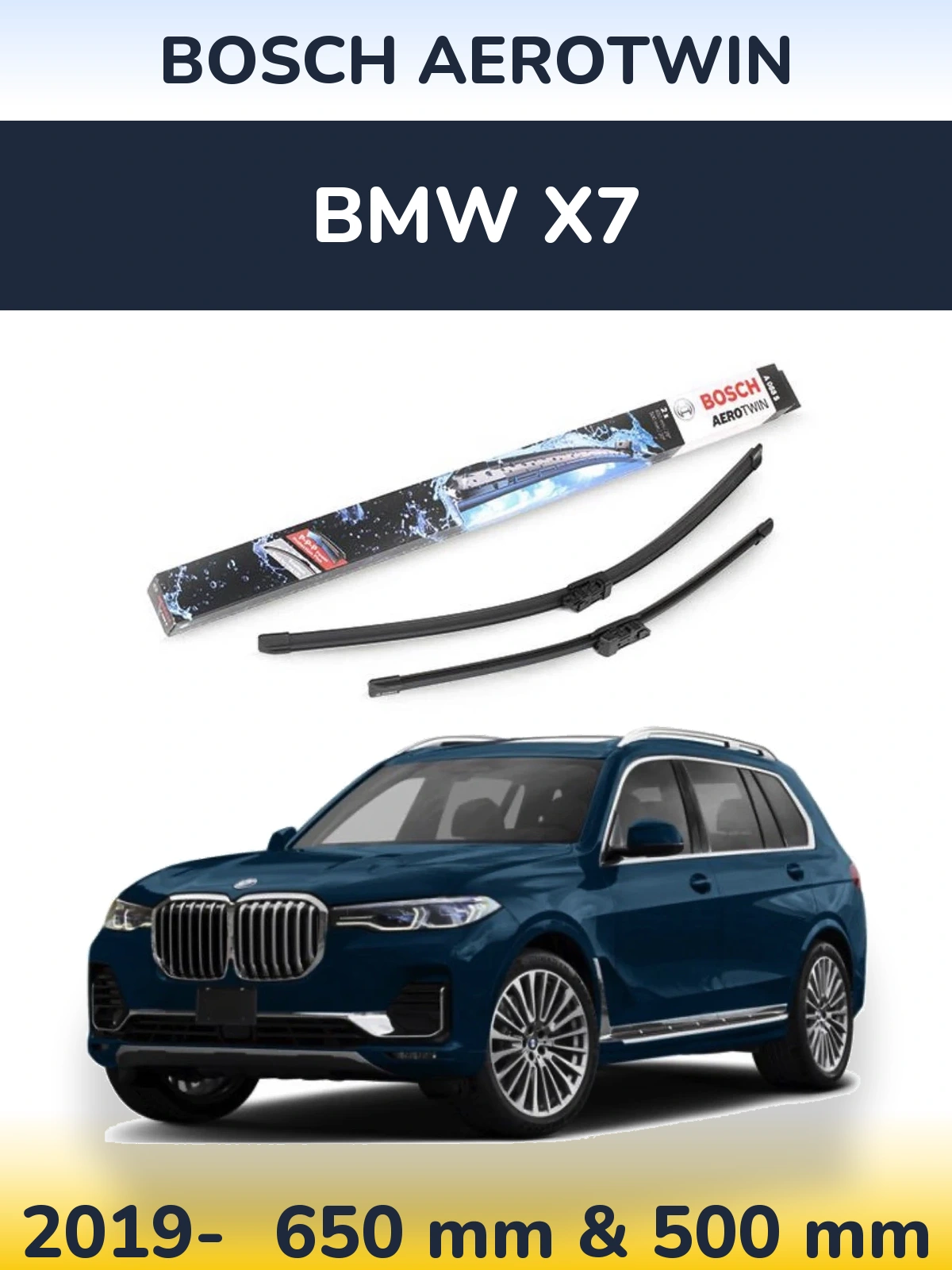 Torkarblad BOSCH AeroTwin för BMW X7