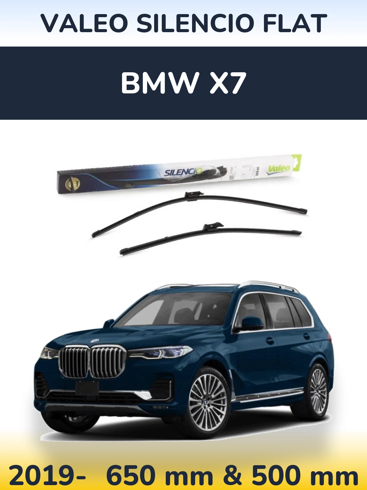 Torkarblad Valeo Silencio Flat för BMW X7